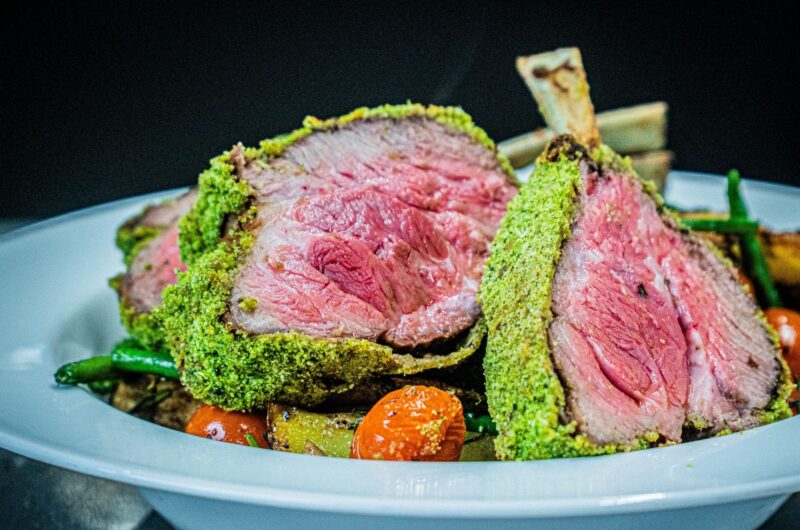 Urte paneret Lammekrone